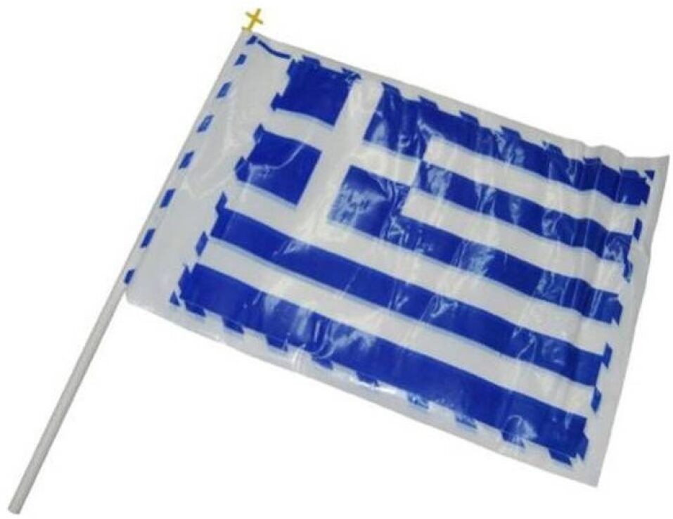 Σημαία Ελληνική Πλαστική 27X40cm (00126) (0)