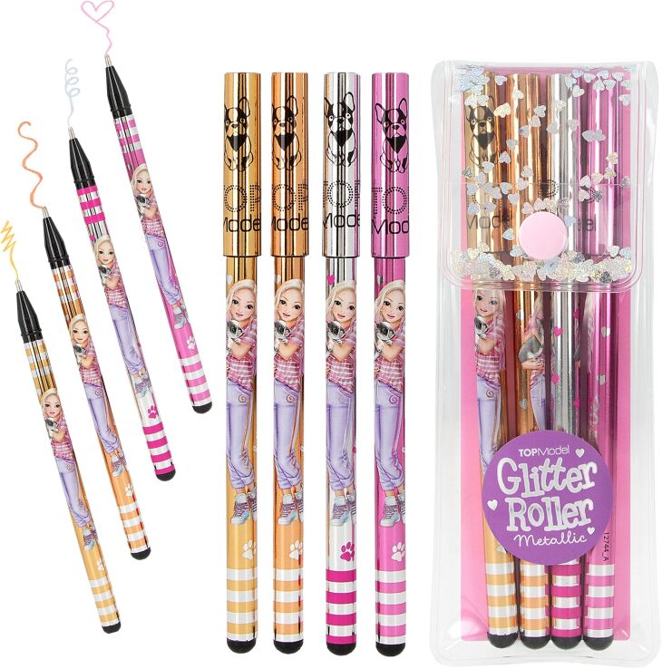 Top Model Στυλό Glitter Gel Σετ (D12744) (1)