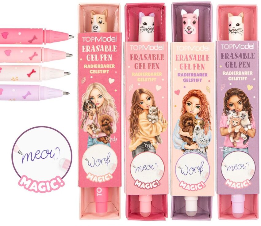 Top Model Στυλό Erasable Gel Fur Ever Friends-4 Σχέδια-1Τμχ (D13883) (3)