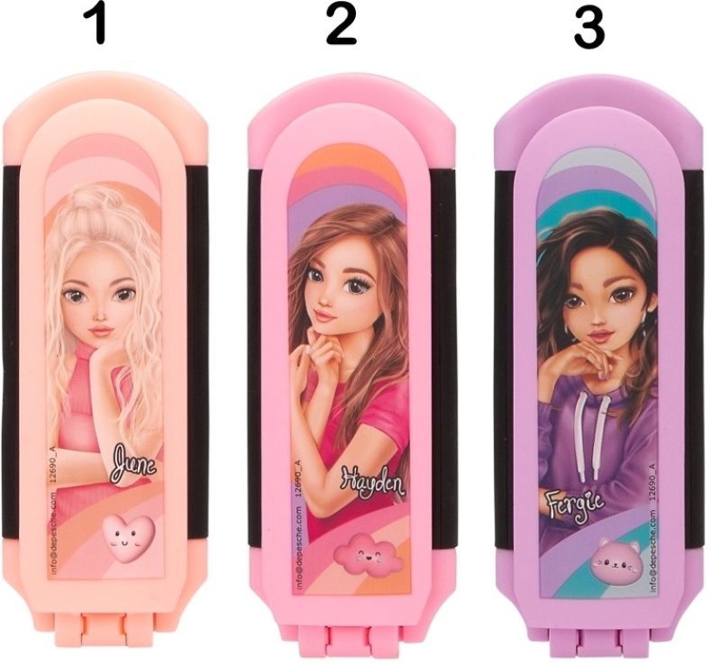 Top Model Βούρτσα Με Καθρέφτη-3 Σχέδια (D12690) (1)