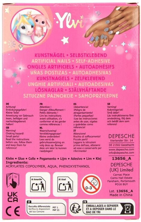 Ylvi Αυτοκόλλητα Νύχια Artificial Nails (D13656) (3)