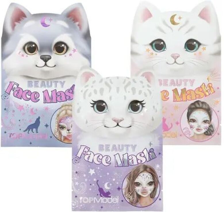 Top Model Μάσκα Προσώπου Animal Beauty & Me-3 Σχέδια-1Τμχ (D13822) (0)