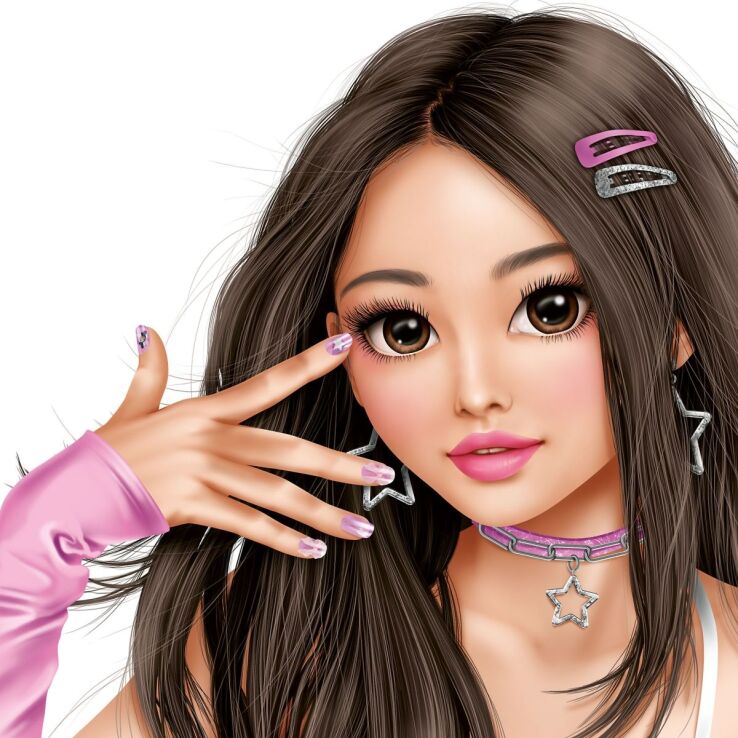 Top Model Αυτοκόλλητα Νύχια 3D Kpop-2 Σχέδια (D14287) (4)