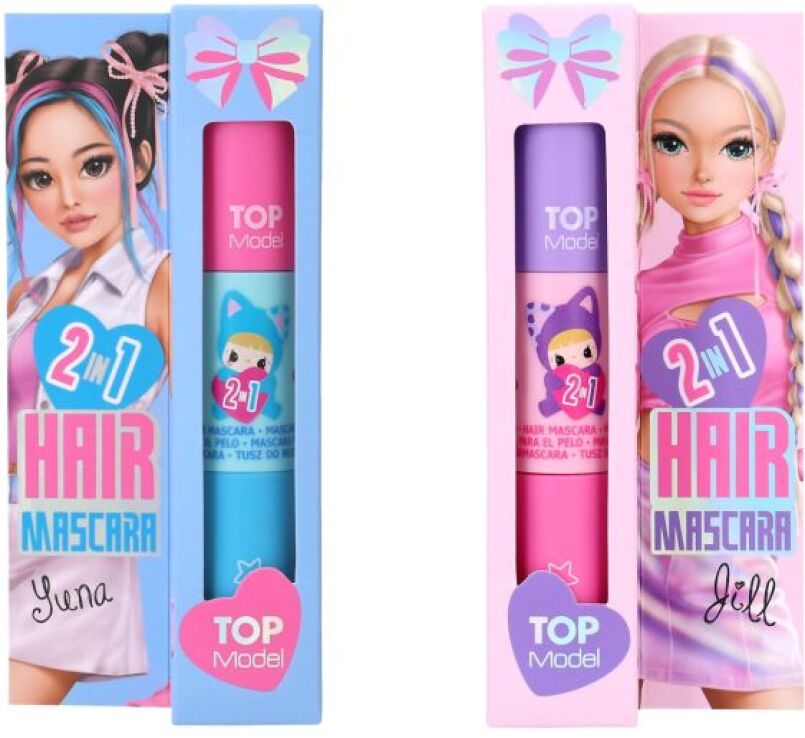 Top Model Μάσκαρα Για Μαλλιά 2 In 1 Kpop-2 Σχέδια (D14289) (2)
