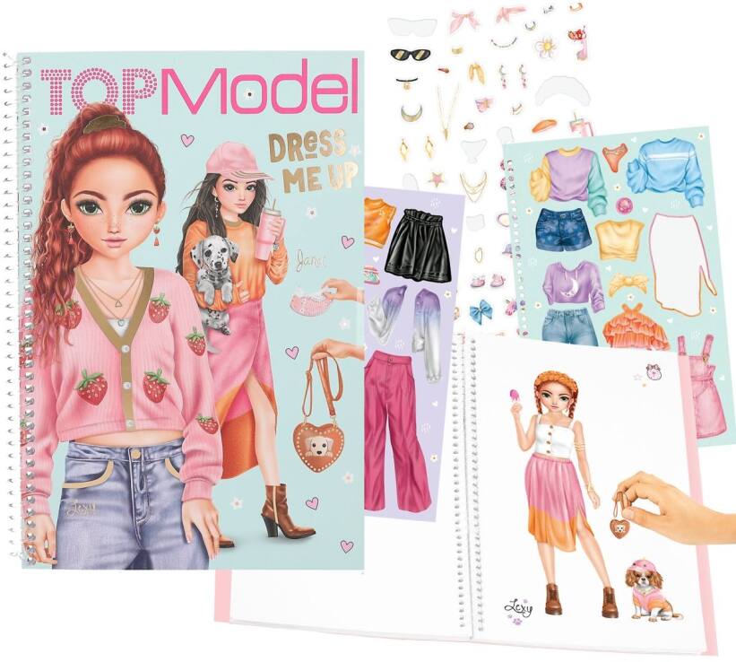 Top Model Μπλοκ Με Αυτοκόλλητα-Dress Me Up Big (D13486) (0)