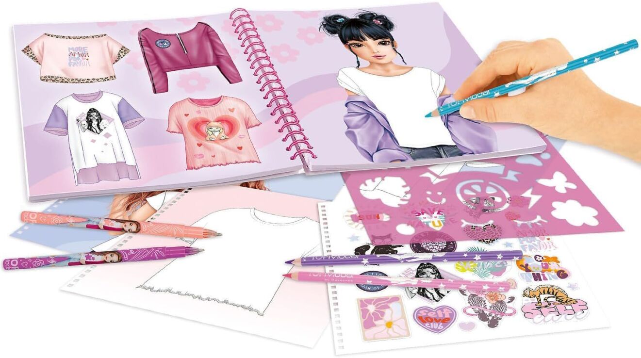 Top Model Μπλοκ Ζωγραφικής T-Shirt Designer (D13585) (2)