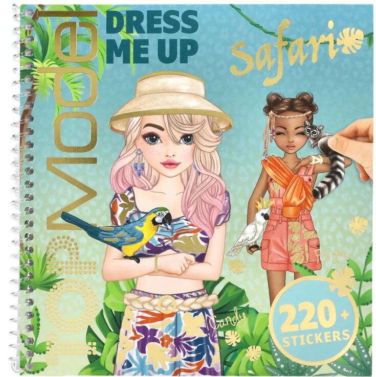 Top Model Μπλοκ Με Αυτοκόλλητα-Dress Me Up Safari (D13831) (2)