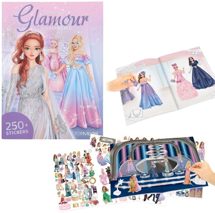 Top Model Μπλοκ Με Αυτοκόλλητα-Glamour Stickerworld (D14383) (0)