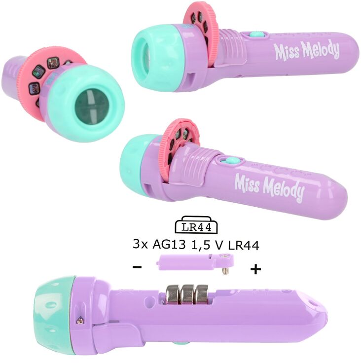 Miss Melody Φακός Καλειδοσκόπιο Torch W/Visual Effects (12058) (2)