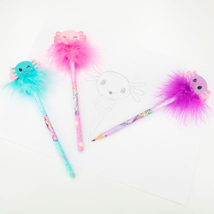 Top Model Μολύβια W/Eraser Topper Mermaid-3 Σχέδια-1Τμχ (D12273) (2)