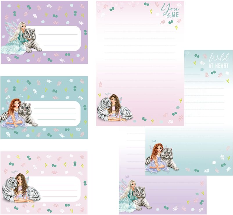 Top Model Σετ Αλληλογραφίας Tiger (D12708) (1)