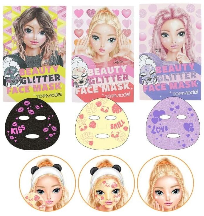 Top Model Face Mask Beauty & Me-3 Σχέδια-1Τμχ (D12825) (1)