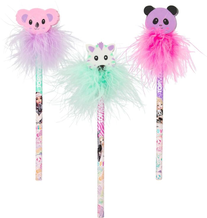 Top Model Μολύβια W/Eraser Topper Wild-3 Σχέδια-1Τμχ (D12852) (0)