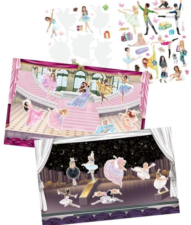 Top Model Μπλοκ Με Αυτοκόλλητα-Stickerworld Ballet (D13049) (1)
