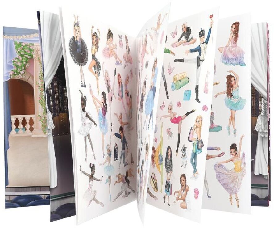 Top Model Μπλοκ Με Αυτοκόλλητα-Stickerworld Ballet (D13049) (2)