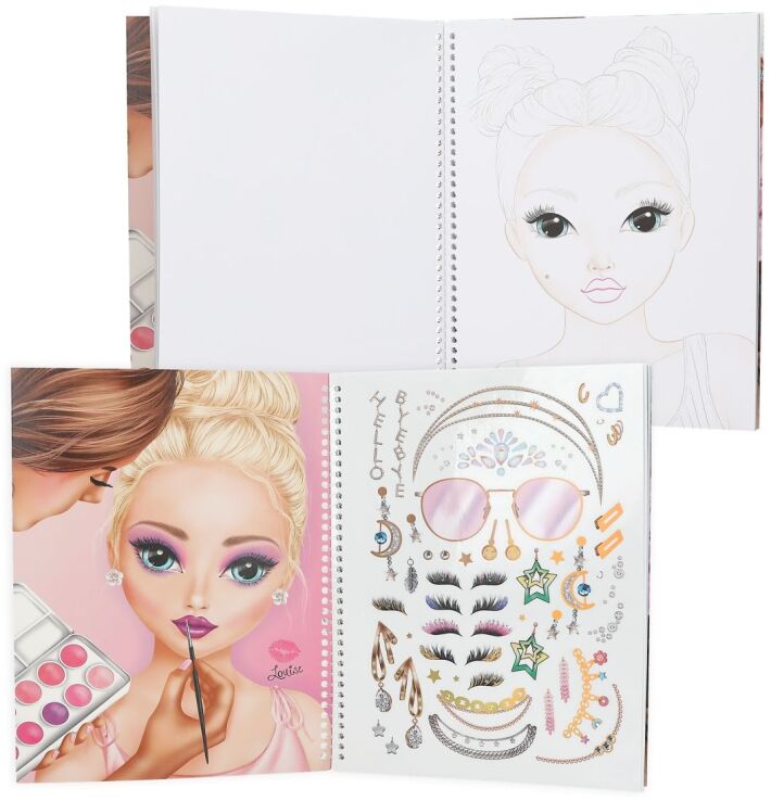 Top Model Μπλοκ Ζωγραφικής Make-Up Colouring Book (D13144) (1)