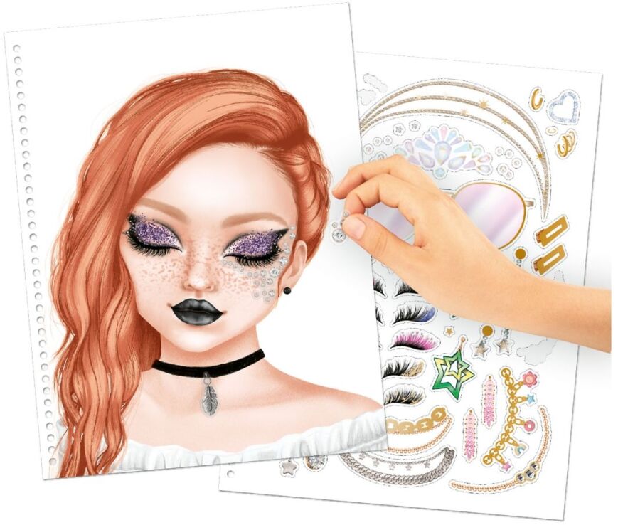 Top Model Μπλοκ Ζωγραφικής Make-Up Colouring Book (D13144) (2)