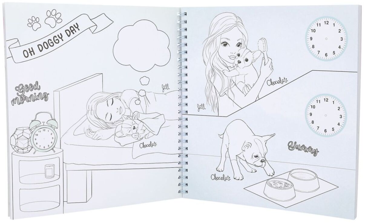 Top Model Μπλοκ Ζωγραφικής Doggy Colouring Book (D13218) (3)