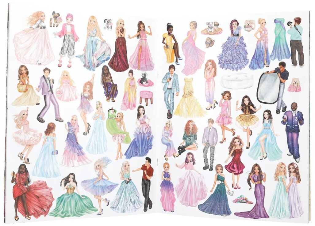 Top Model Μπλοκ Με Αυτοκόλλητα-Glamour Stickerworld (D13232) (1)