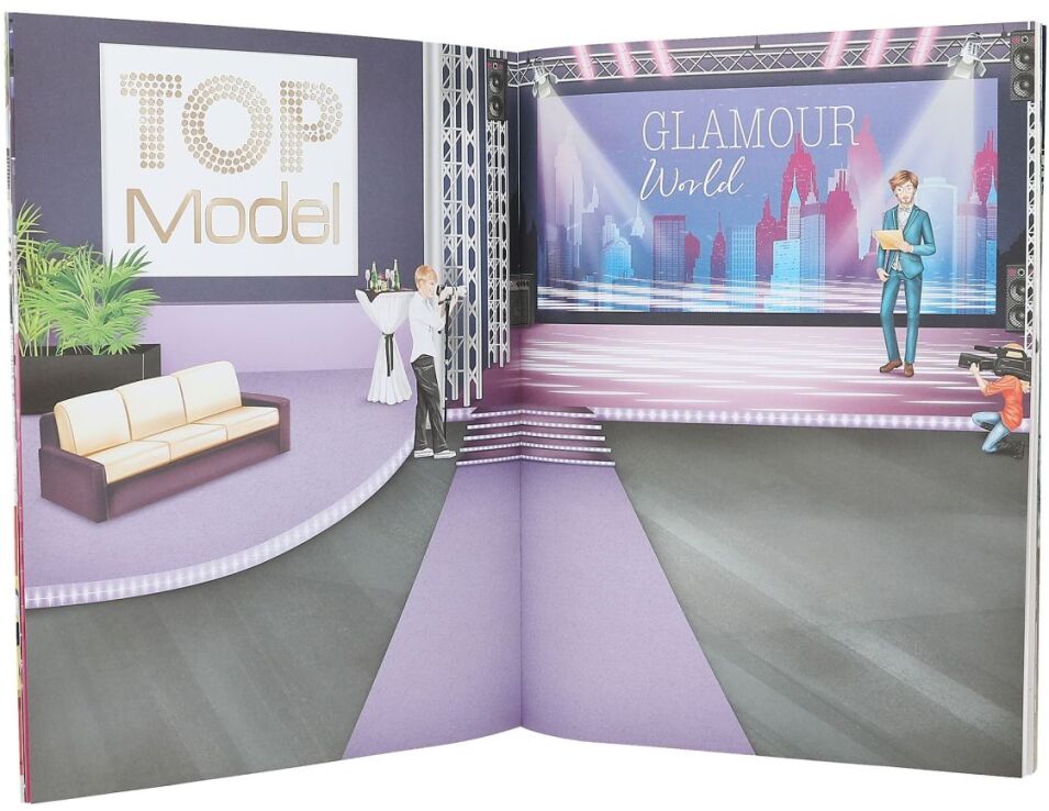 Top Model Μπλοκ Με Αυτοκόλλητα-Glamour Stickerworld (D13232) (3)