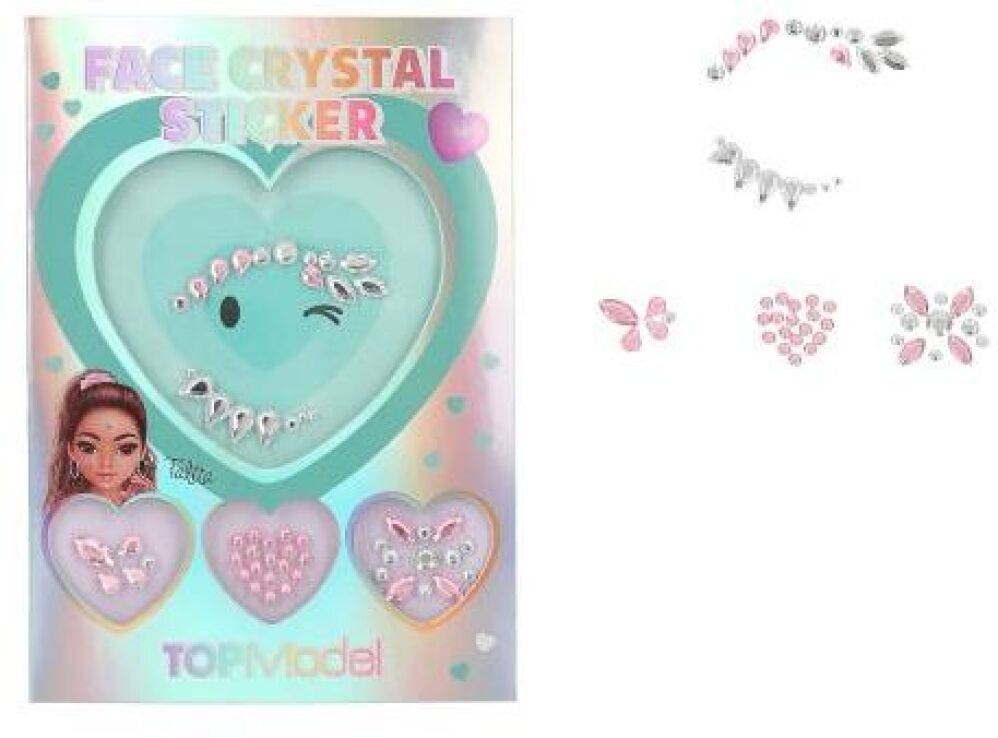 Top Model Face Crystal Sticker Beauty & Me-3 Σχέδια (D13254) (1)