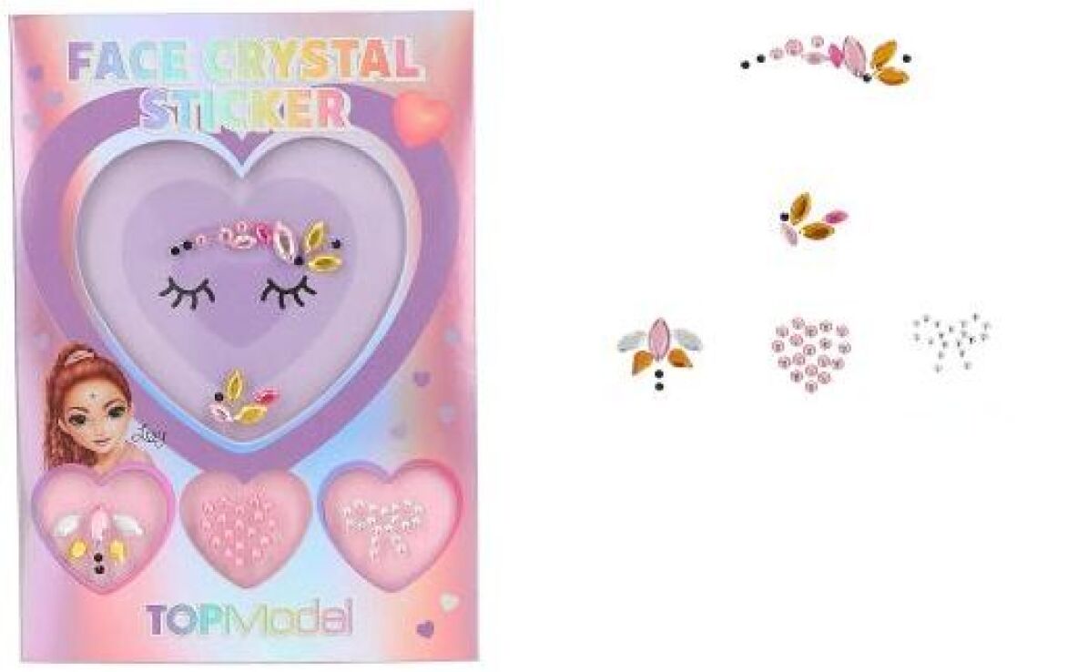 Top Model Face Crystal Sticker Beauty & Me-3 Σχέδια (D13254) (2)