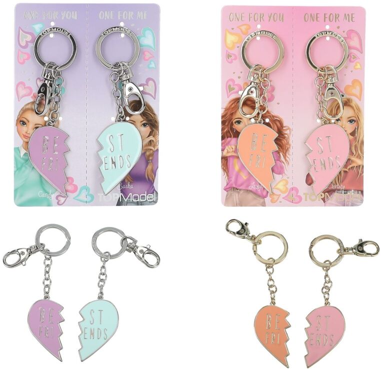 Top Model Keyring Σε Heart BFF-2 Σχέδια (D13300) (0)