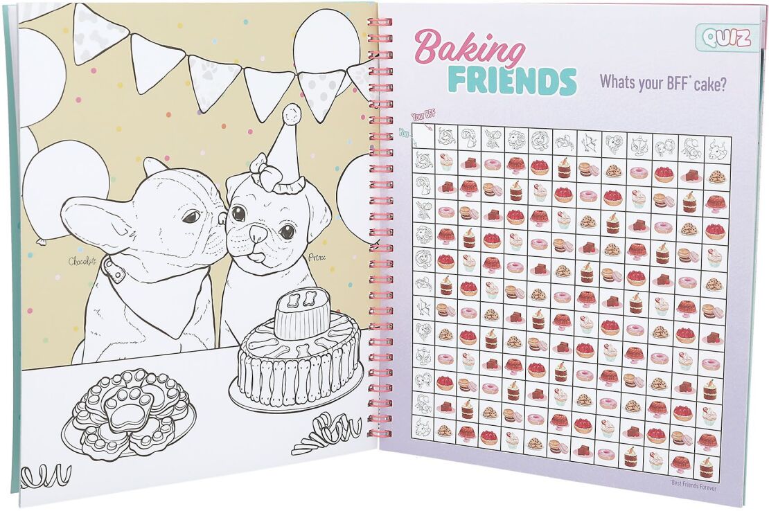 Top Model Μπλοκ Ζωγραφικής Cake & Bake Colouring Book (D13386) (4)