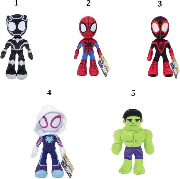 Spidey Λούτρινο 20cm W2-5 Σχέδια (JWS00001-A) (1)