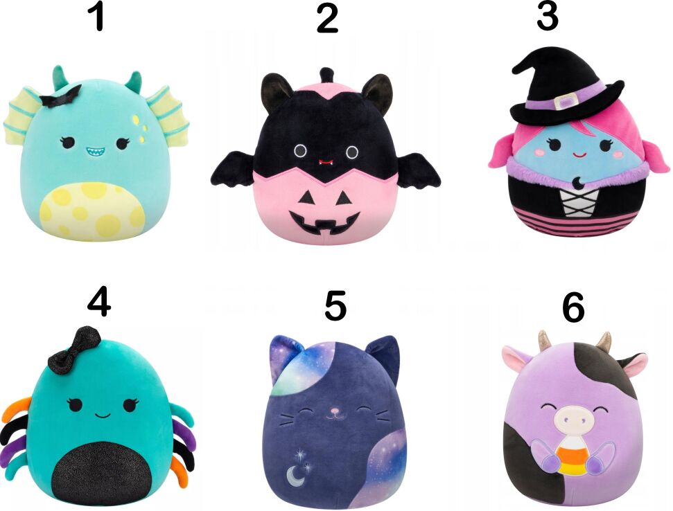 Squishmallows Halloween W2A 19cm-6 Σχέδια (JWSQ0895) (1)