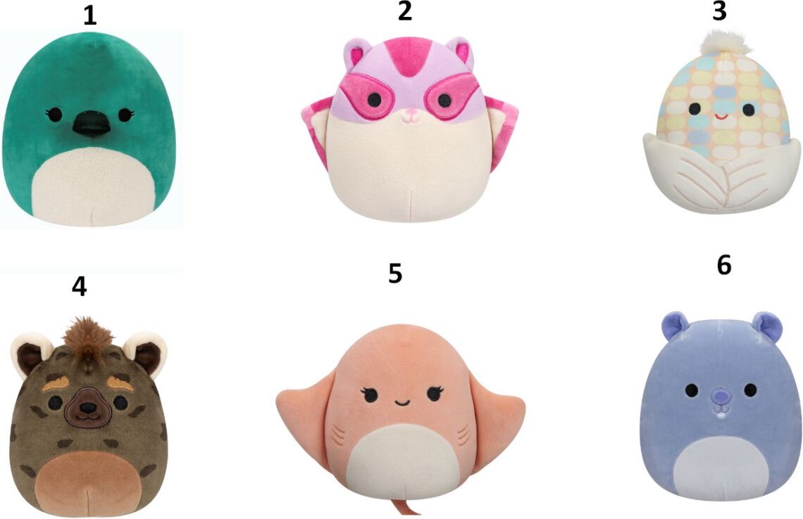 Squishmallows W2 13cm-6 Σχέδια (JWSQ4096) (1)
