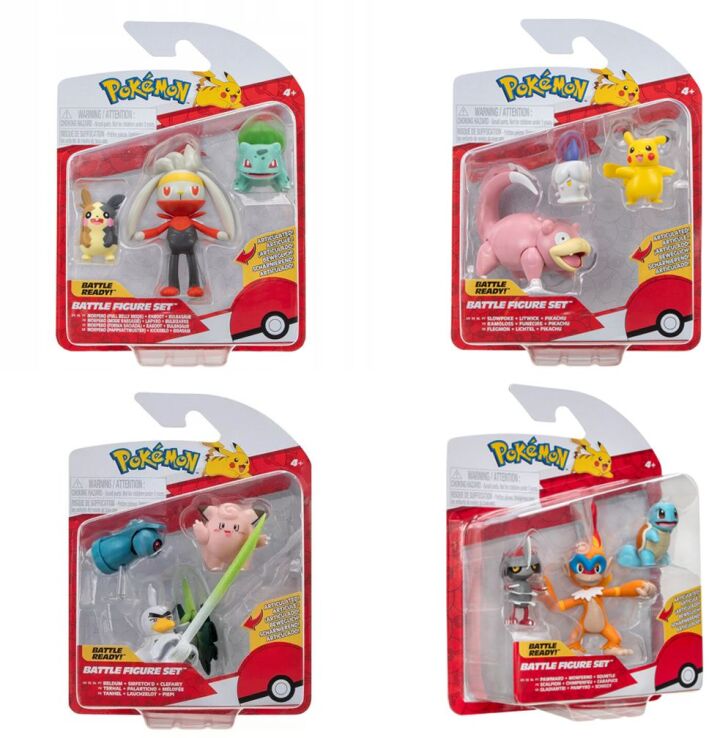 Pokemon Φιγούρες 3Τμχ W18-4 Σχέδια (JW095155-W18) (2)