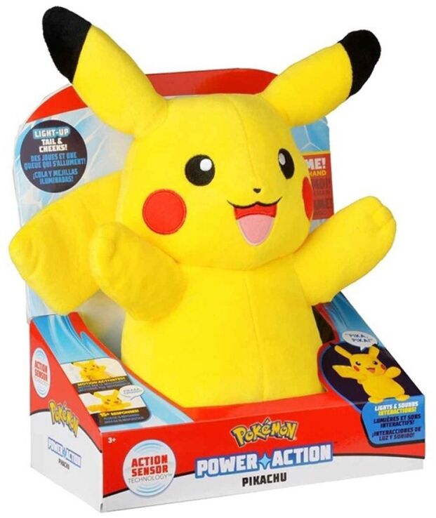 Pokemon Λούτρινο Pikacu Power Action 25cm (JW097834) (1)