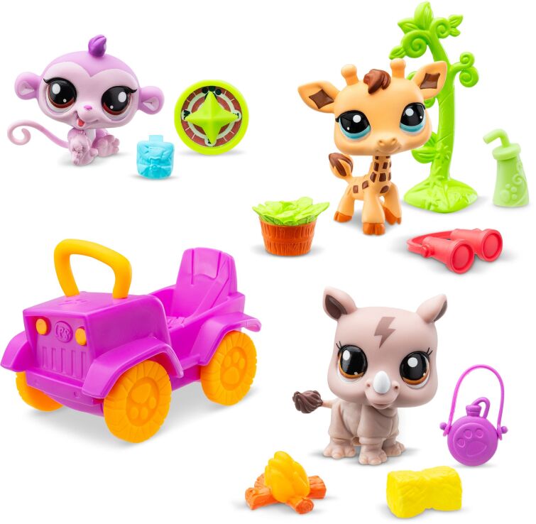 Littlest Pet Shop Φιγούρες 3Τμχ-Σαφάρι (BF000524) (0)