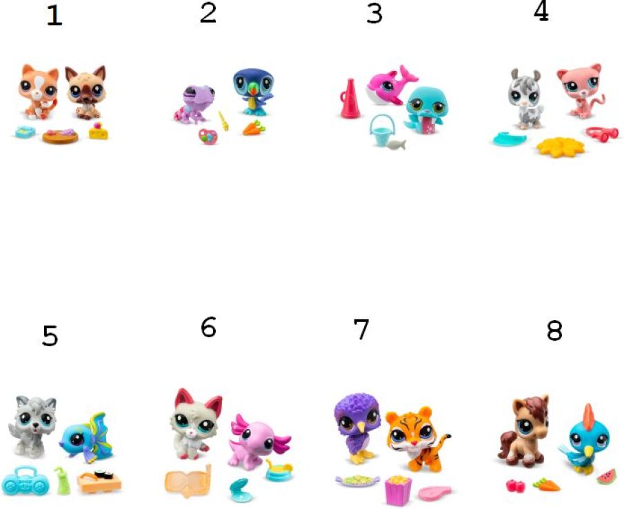 Littlest Pet Shop Φιγούρες 2Τμχ-8 Σχέδια (BF000525-W1) (1)
