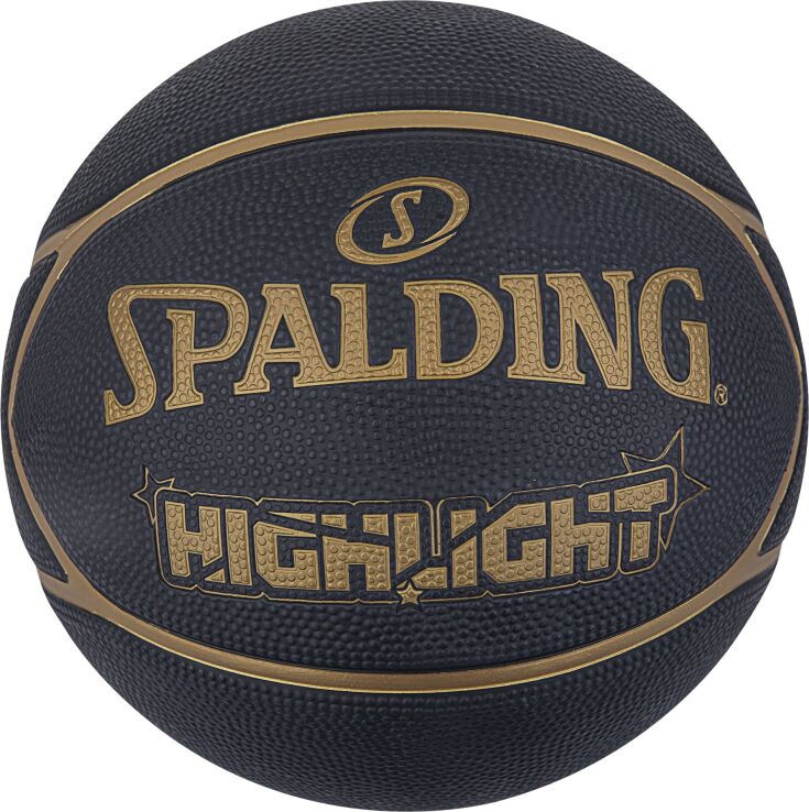 Spalding Μπάλα Μπάσκετ Highlight Black/Gold S7 (84-355Z1) (0)