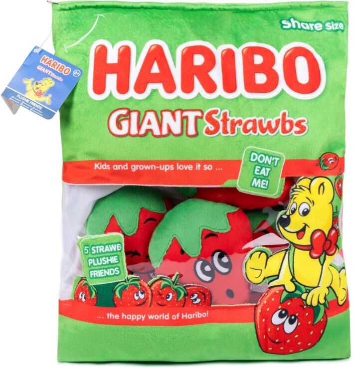 Haribo Λούτρινο Φράουλες Snack Bag (32.55-0101/STRAWBS) (0)