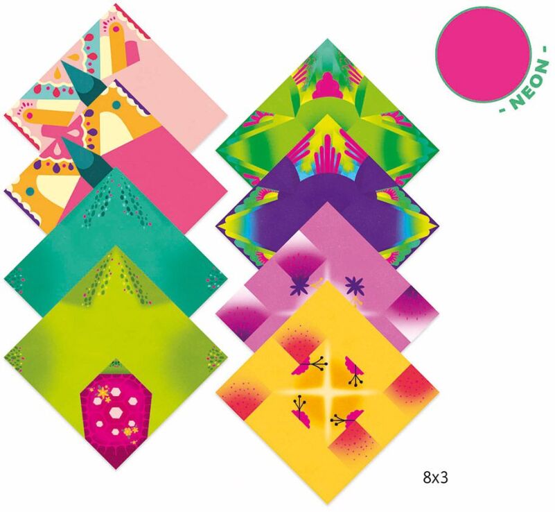 Djeco Origami-Τροπικά Ζώα & Λουλούδια (176-08754) (2)