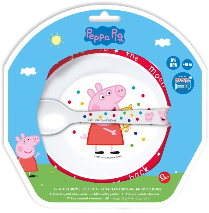 Stor Σετ Μπωλ Με Κουτάλι Peppa Pig (105587) (1)