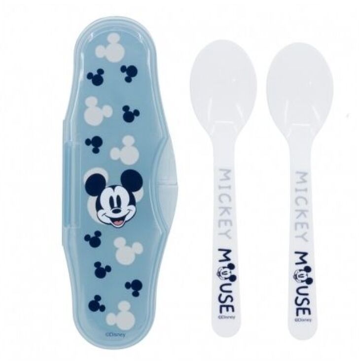 Stor Κουταλάκια Φαγητού Με Θήκη Mickey Mouse 2Τμχ (105590) (0)