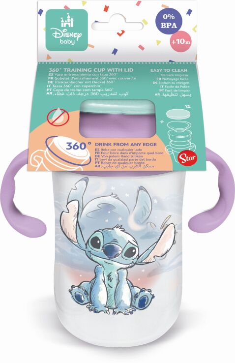 Stor Κύπελλο 360° Εκπαιδευτικό Stitch 395ml (105597) (1)