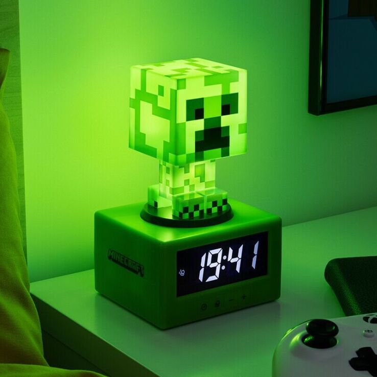 Paladone Minecraft Creeper Icon Alarm Clock (093713) (2)