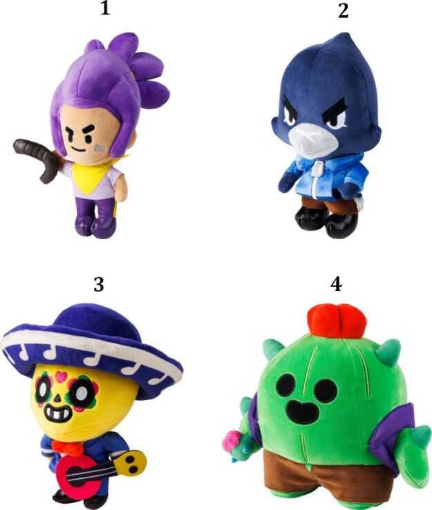 Brawl Stars S1 Λούτρινο 20cm-4 Σχέδια (080239) (1)