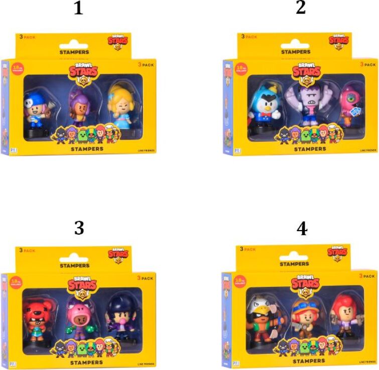 Brawl Stars S1 Stampers 3Τμχ-4 Σχέδια (080231) (1)