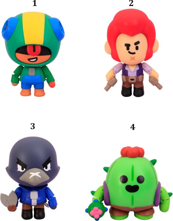 Brawl Stars S1 Φιγούρα 11.5cm-4 Σχέδια (080233) (1)