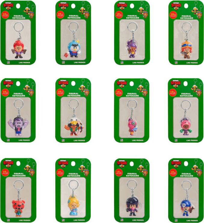 Brawl Stars S1 Φιγούρα Μπρελόκ-18 Σχέδια (080237) (2)