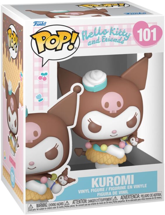 POP!#101 Kuromi(Ice Cream)-Sanrio:Hello Kitty & Friends (101018) (1)