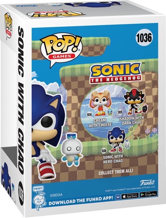 POP!#1036 Sonic With Hero Chao-Sonic The Hedgehog (097709) (2)