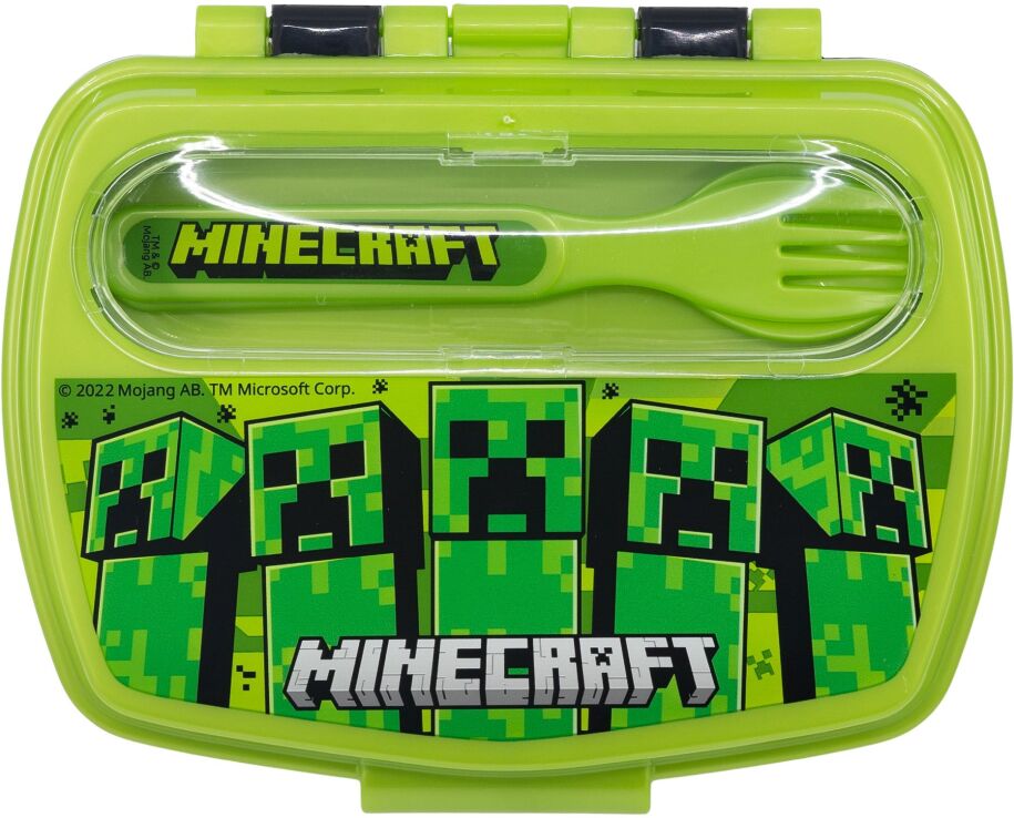 Stor Δοχείο Φαγητού Με Κουτάλι/Πιρούνι Minecraft (101788) (0)