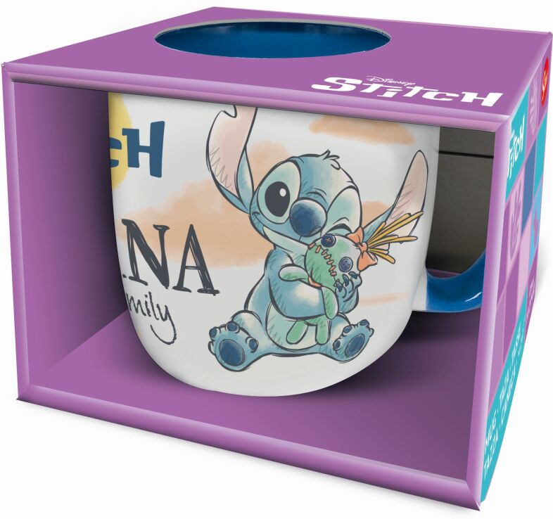 Stor Κούπα Κεραμική Stitch & Angel Ohana 385ml (105652) (1)